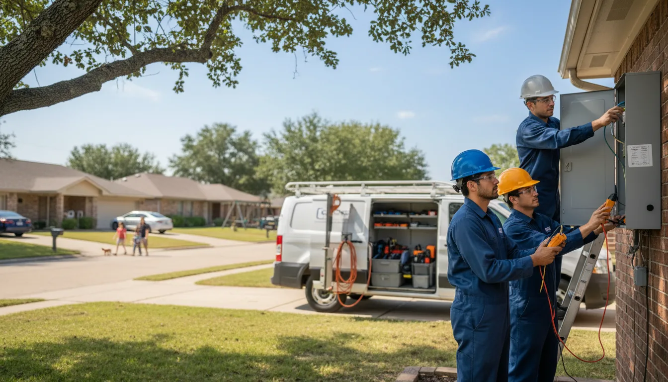 Certified electrician providing emergency electrical services in Cambria, WI